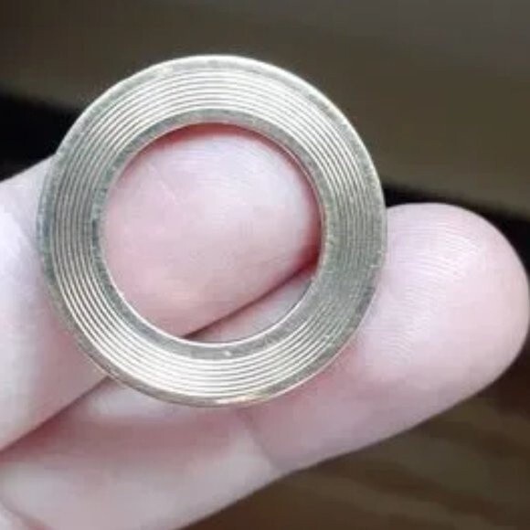 circle pin vintage classic brooch midcentury modern circular design jewelry - Picture 1 of 3